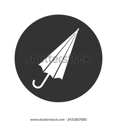Umbrella closed icon. Solid style sign for mobile concept and web design. umbrella simple line vector icon. Symbol, logo illustration