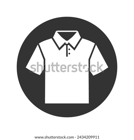 Polo shirt icon Sport Training sign. wear and tear, T-shirt human uniform vector icon, modern concept