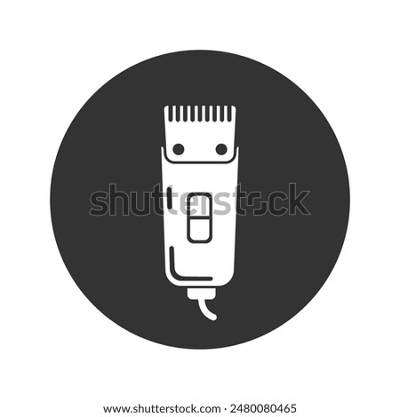 Shaver symbol hairclipper icon flat sign vector