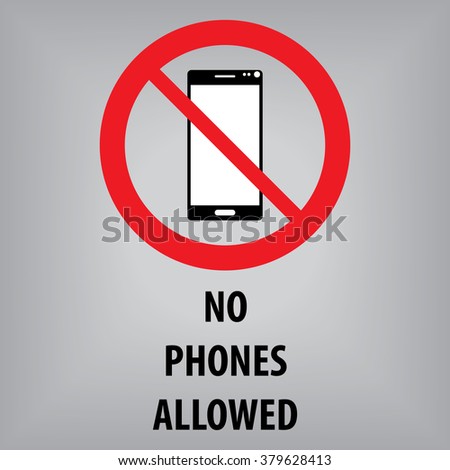 No Cell Phones Allowed clip art Free Vector / 4Vector