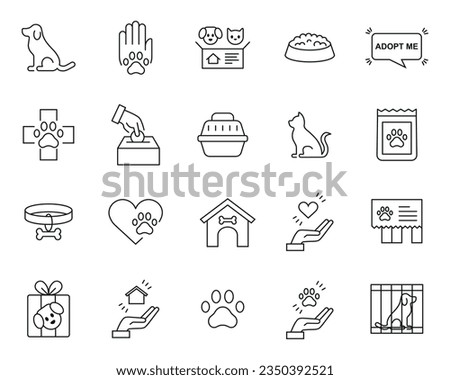 Animal shelter icon vector illustration. Charity on isolated background. Adopt pet sign concept.