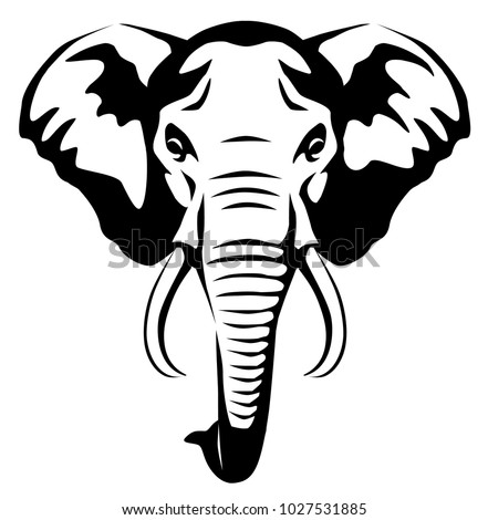 Vector Elephant Head Illustrator | Download Free Vector Art | Free-Vectors