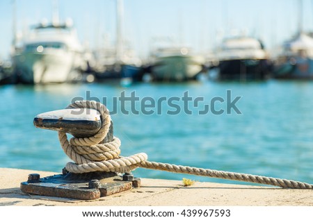 Similar – Image, Stock Photo Port rope Rope Knot