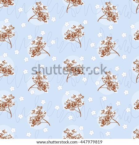 Seamless Floral Pattern. Vector Illustration. - 447979819 : Shutterstock