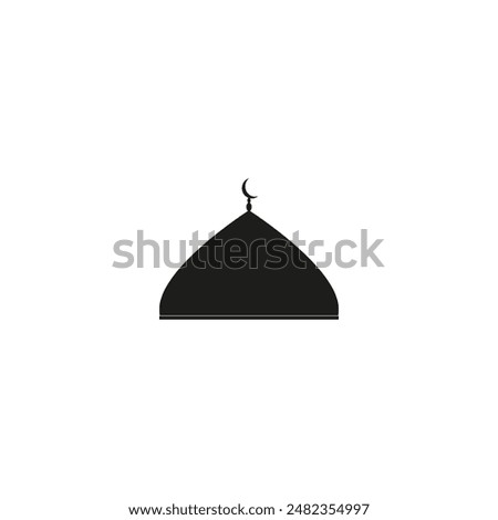 collection of mosque dome designs in flat style on isolated white background. mosque dome design for your website design Logo icon, app, UI. Vector illustration,