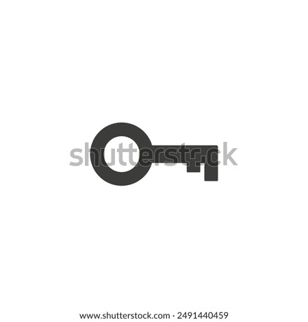 Key icon in trendy flat style isolated on background. Key icon page symbol for your web site design Key icon logo, app, UI. Key icon Vector illustration, EPS10.