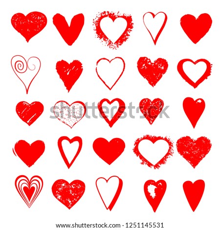 heart vector set for love and hart vector day or banner Imagine de stoc © 