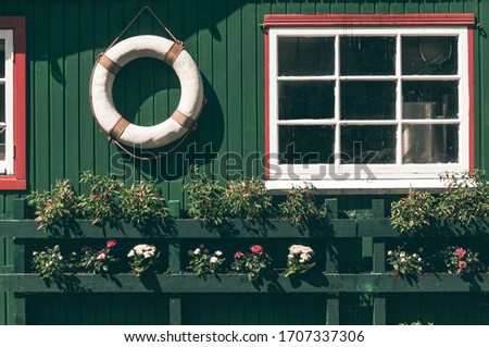 Image, Stock Photo Lifebelt on the hygge island Ærø in Denmark XII