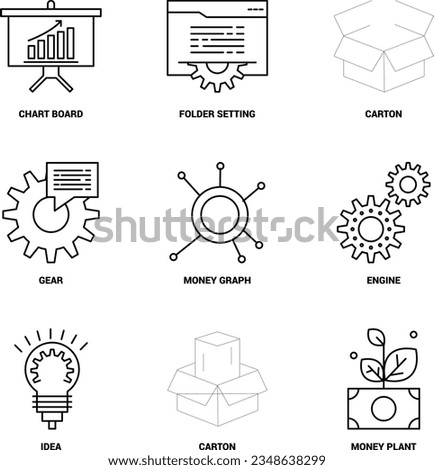 Business icons mostly used in web designing and graphic designing.