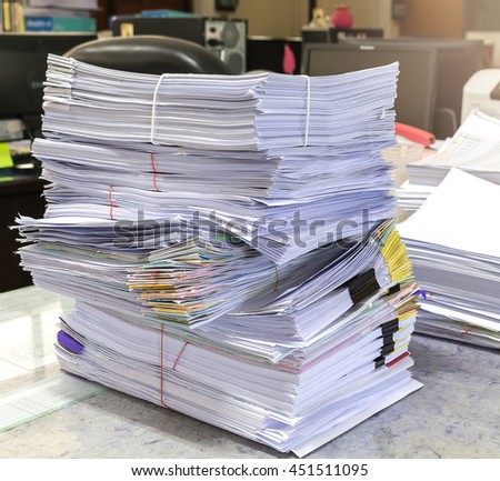 stacks of paper business document and papers in office ez canvas office papers