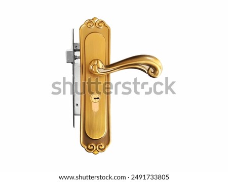 Similar – Image, Stock Photo Door with brass handle