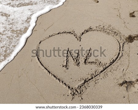 Similar – Image, Stock Photo Foamy waves rolling up in ocean