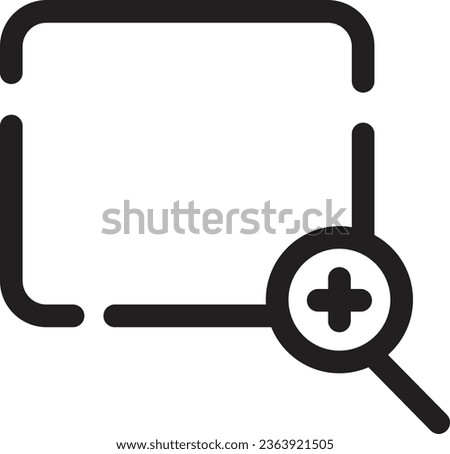 Selection Tool Zoom Outline Icon