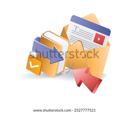 Transactions of digital technology data folder email