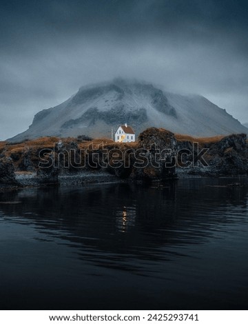 Similar – Image, Stock Photo a lonely house in the dunes