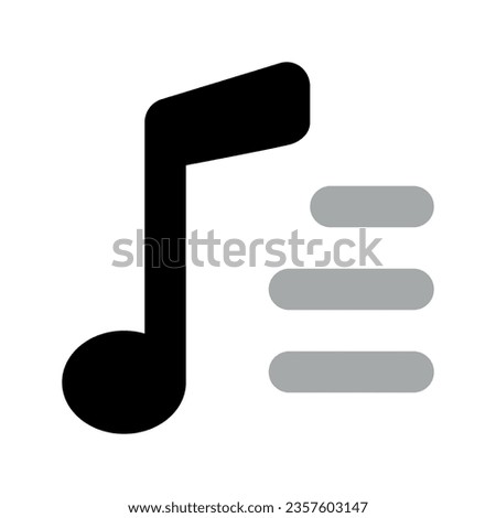 Music Playlist Icon, Audio Compilation Symbol, Soundtrack List, Icon Music Playlist, Audio Mix, Playlist Creation, Soundtrack Collection, Music Compilation, Audio Queue, Music List