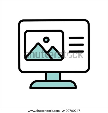  Photo Edit icon with white background vector
