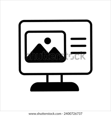  Photo icon with white background vector