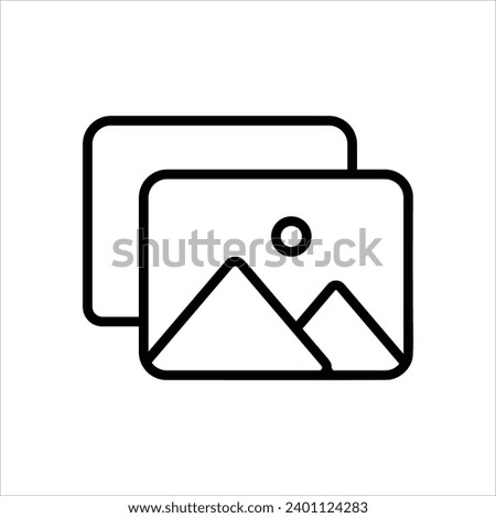   Picture icon with white background vector