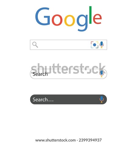 Google search bar window vector.google chrome search website homepage.eps file.
