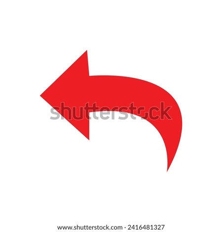 Arrow icon for your website design, logo, app, UI. The red arrow indicated the direction symbol.  vector illustration. eps file 32.