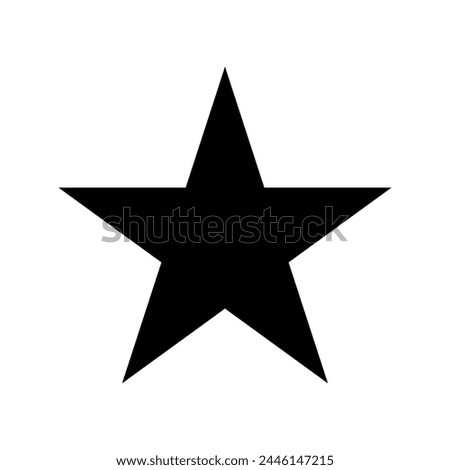 Star icon vector symbol illustration. star icon vector on a white background. star icon, black symbol, star vector sign. Eps file 22.