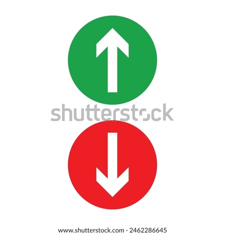 Swipe up-down arrow icon vector isolated on circle background. filled flat sign, solid pictogram isolated on white background. Exchange symbol, logo. Vector illustration. Eps file 45.