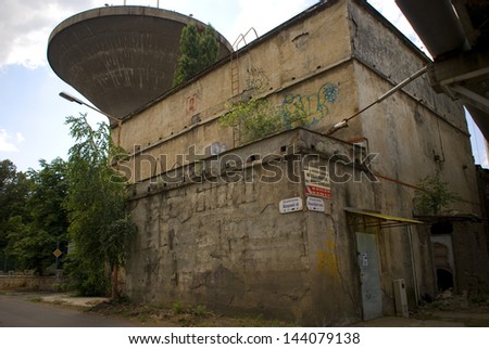 BUDAPEST, HUNGARY - JUNE 29 : Former bomb shelter at June 29, 2013 in Budapest, Hungary. Shelters are still scattered around the town built during the WW2 and left over from the Cold War era.