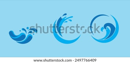 Water Splash, Blue water splash or drops isolated on cream background, rain splash, rain drop, water drop.Water drop icon. Blue raindrop and droplet logo. Graphic drip and oil splash.