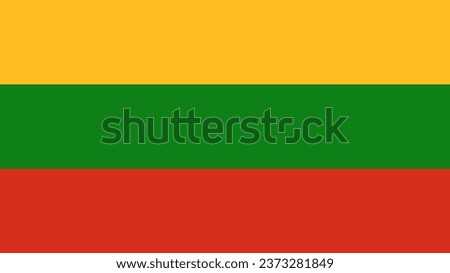 Lithuania Flag. National Lithuania flag. Flag of Lithuania. Flag of Lithuania Vector graphics