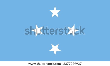 Micronesia Flag. National Micronesia flag. Flag of Micronesia. Flag of Micronesia Vector graphics
