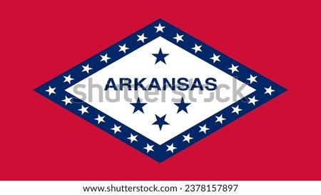 Arkansas Flag. Arkansas State Flag. Flag of Arkansas. Flag of Arkansas Vector graphics