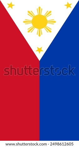 Vertical Philippines Flag, Flag of the Philippines