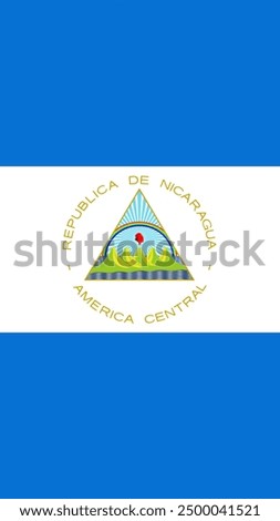 Vertical Nicaragua Flag, Flag of Nicaragua