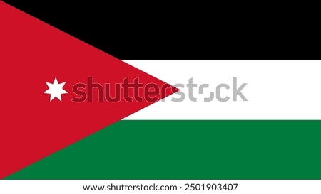 Flag of Jordan, Jordan Flag Vector images