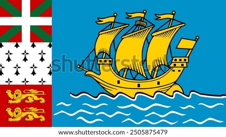 Saint Pierre and Miquelon Flag, Flag of Saint Pierre and Miquelon