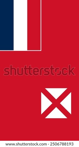 Vertical Flag of Wallis and Futuna, Vertical Wallis and Futuna Flag