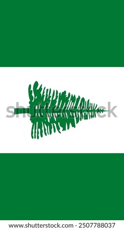 Vertical Flag of Norfolk Island, Vertical Norfolk Island Flag