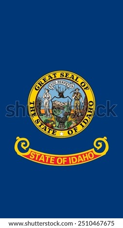 Vertical Flag of Idaho, Vertical Idaho Flag