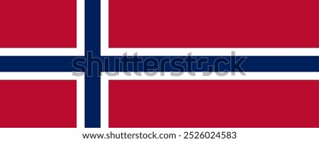 Flag of Bouvet Island, long version, Vector Images