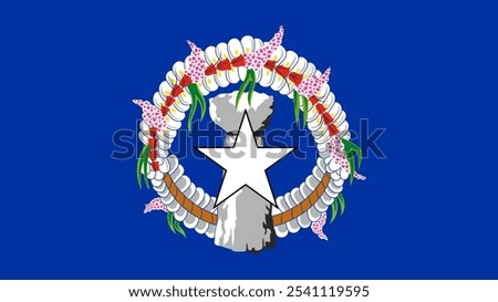 Flag of Northern Mariana Islands, 16:9 Format, Northern Mariana Islands Flag, Vector Images