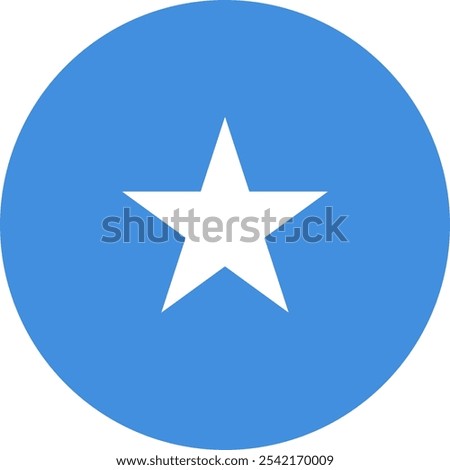 Somalia Circle Flag, Circle Flag of Somalia, Vector Images