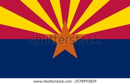  Arizona Flag, Flag of Arizona, USA