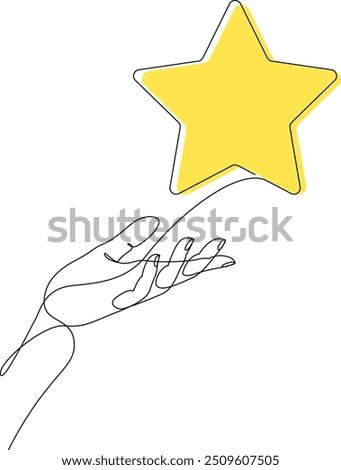 Similar – Image, Stock Photo Holding a star in your hands