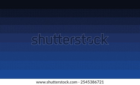 Pixel art blue gradient dithering background. Seamless pattern when docking horizontally, vector.