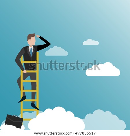 Searching. Search for opportunities. Business illustration in vector