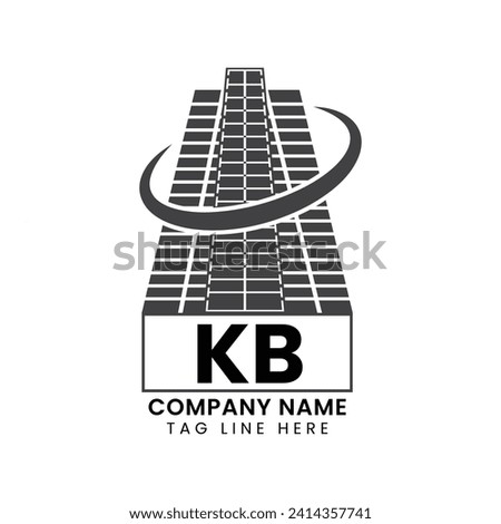 KB real estate logo design template, KB home or house Logo, KB Vector Art, letter logo, alphabet logo