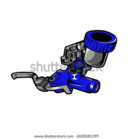 Handle Brake Design vector illustration
