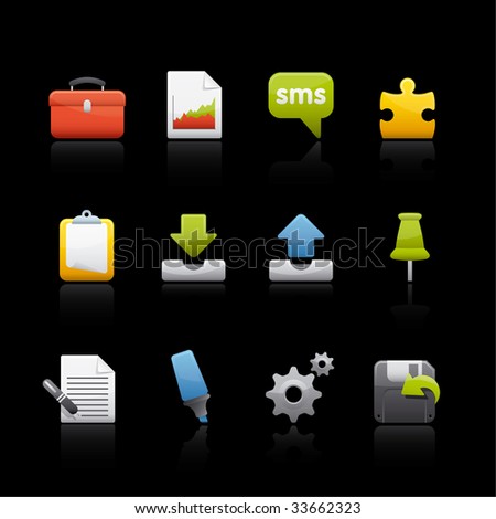 Office and Business Icon Set for multiple application in Adobe Illustrator EPS 8.