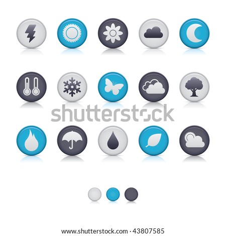 Matte Circle - Weather and Climate Soft. Adobe Illustrator EPS 8. Vector File for multiple applications. See more in my portfolio...